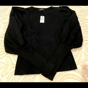 NWT Express Puff Shoulder Blouson Sleeve Sweater